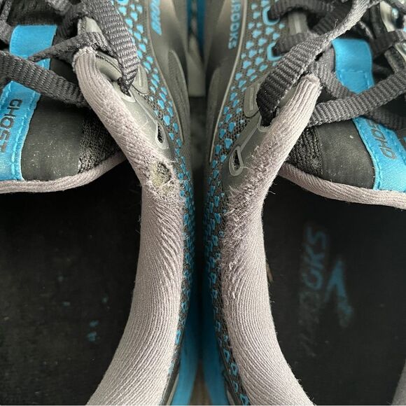 Brooks Ghost 14 Men’s Running Shoes Black Blue Size 10 - Picture 5 of 10